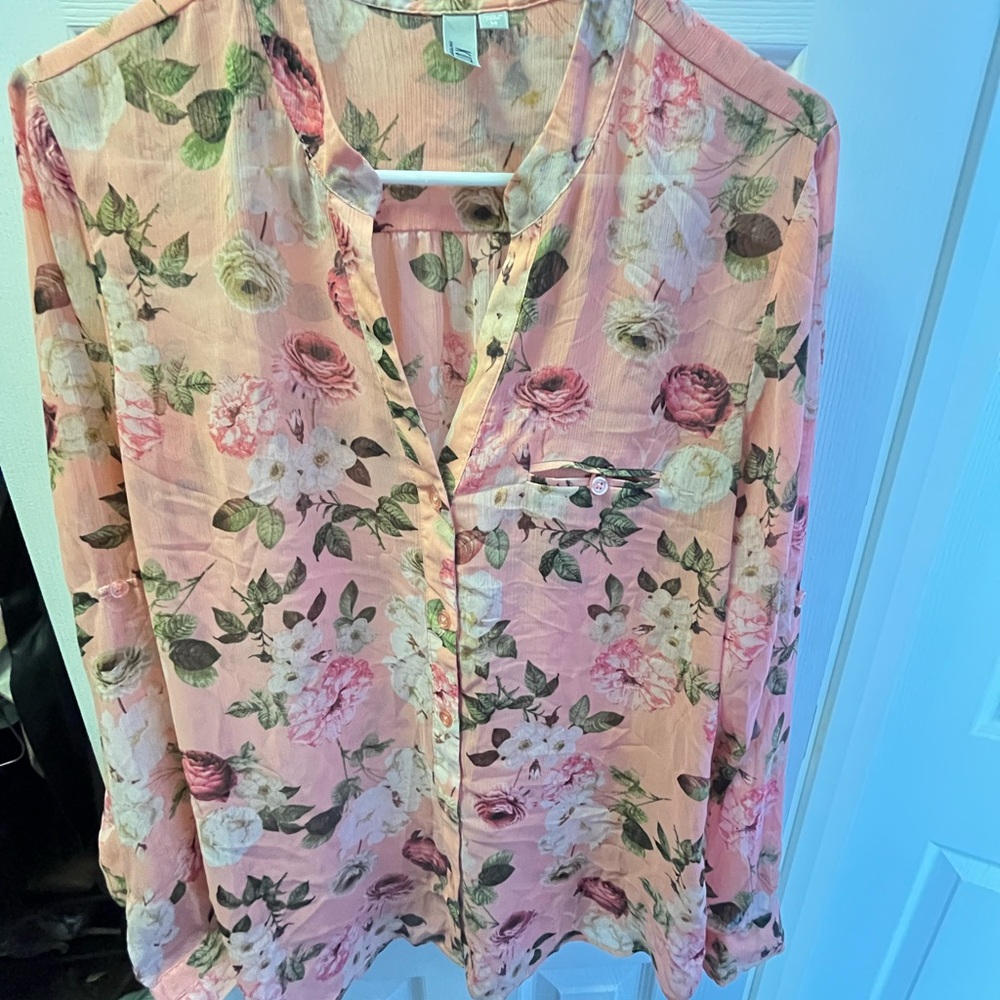 Floral Pink Women's Top